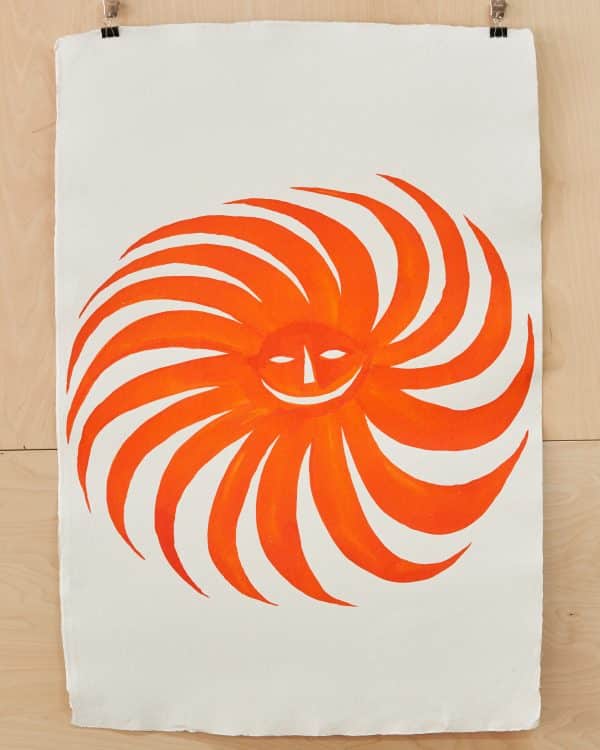 Magnus Reid - Sun Face - Orange 1